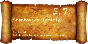 Stankovics Terézia névjegykártya