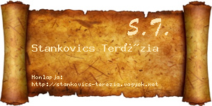 Stankovics Terézia névjegykártya