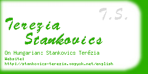 terezia stankovics business card