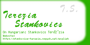 terezia stankovics business card